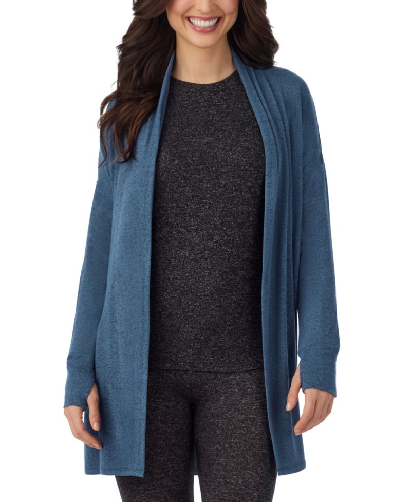 Women's SoftKnit Sweater-Knit Long-Sleeve Wrap