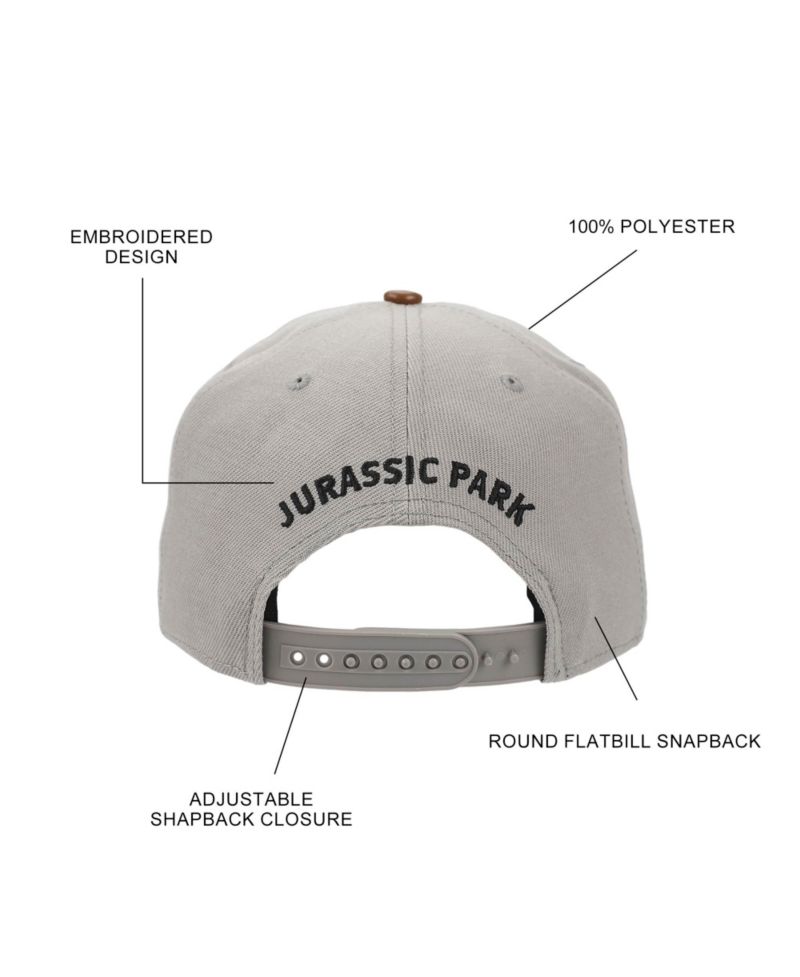 Men's Logo Woven Patch White Snapback Hat