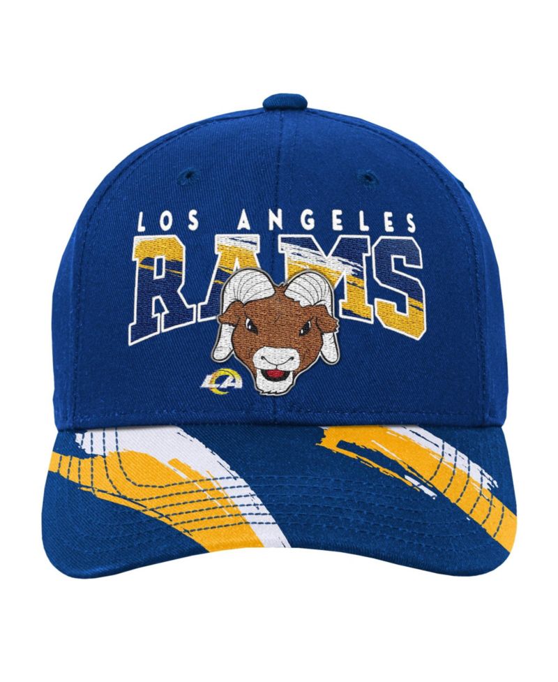 Big Boys and Girls Royal Los Angeles Rams Big Head Pro Crown Snapback Hat