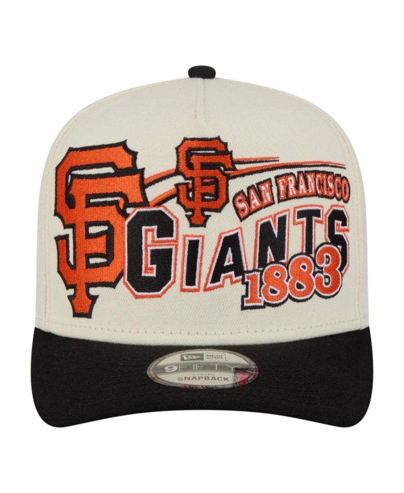Men's Cream/Black San Francisco Giants Classic A-Frame 9FIFTY Snapback Hat