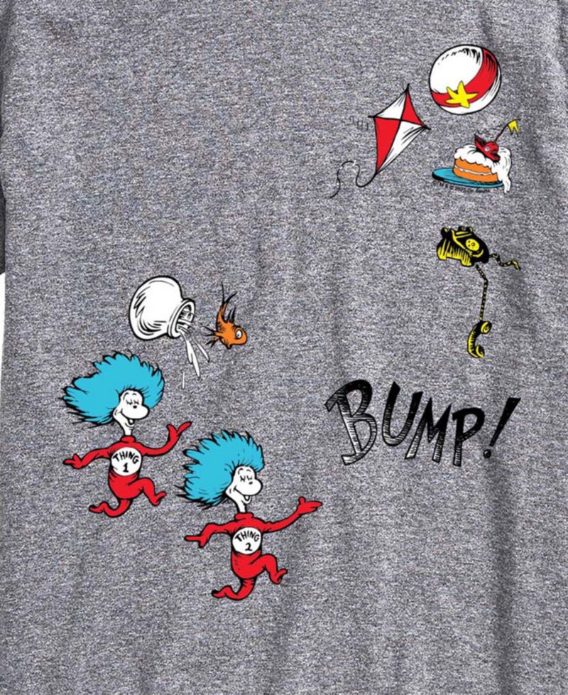 Men's Dr. Seuss Thing And Fish Short-Sleeve Graphic T-Shirt