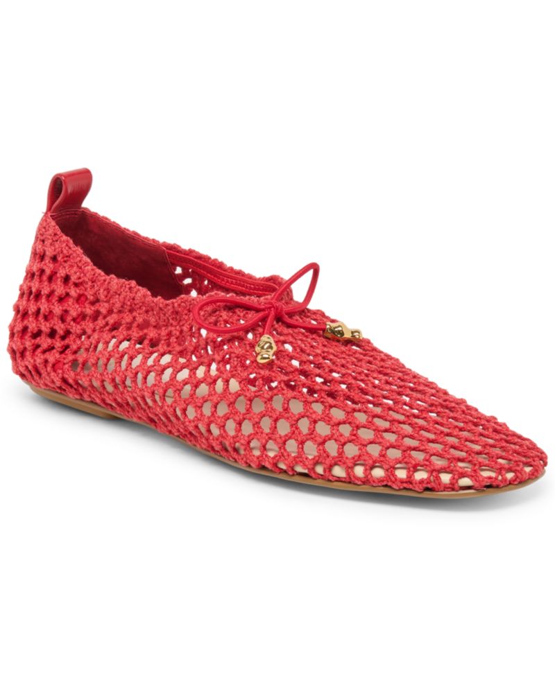 Women's Kaylyn Bow Tie Knit Slip-On Ballet Flats
