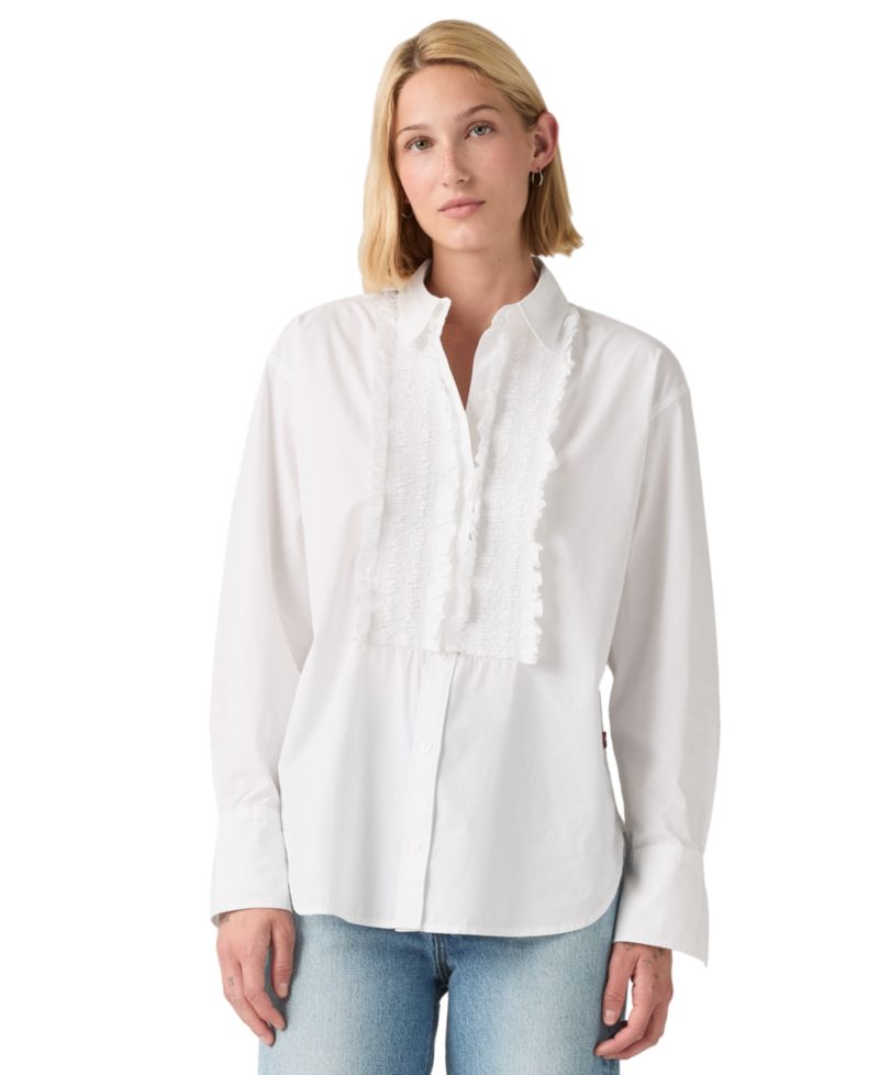 Premium Women's Harlie Tuxedo Boyfriend Shirt