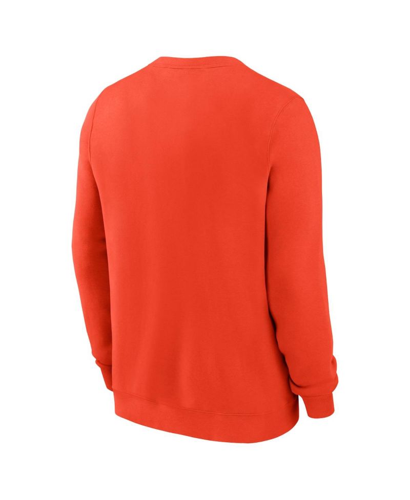 Men's Orange Baltimore Orioles Pullover Sweatshirt