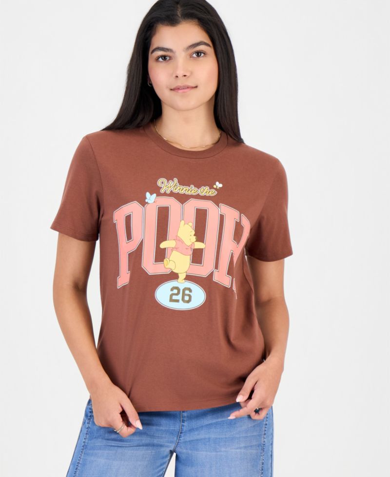 Juniors' Winnie the Pooh Graphic Print T-Shirt