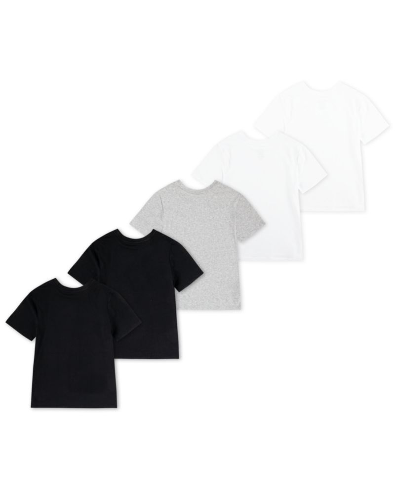 Big Boys Crewneck Undershirts, 5 Pack