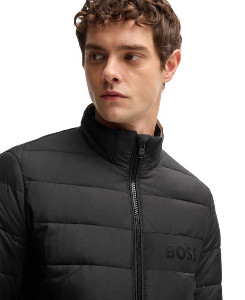 Men's Water-Repellent Logo Detail Jacket