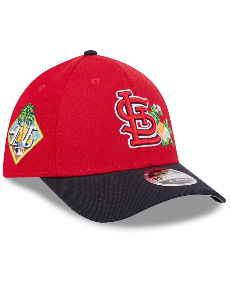 Men's Red/Navy St. Louis Cardinals 2026 Spring Training M-Crown 39THIRTY Flex Hat