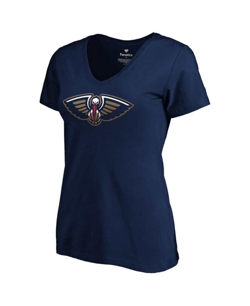 Women's Zion Williamson Navy New Orleans Pelicans 2019 Nba Draft Playmaker Name & Number V-Neck T-Shirt