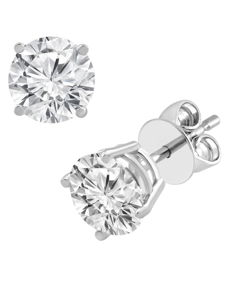 Certified Lab Grown Diamond Stud Earrings (5 ct. t.w.) in 14k White, Yellow or Rose Gold