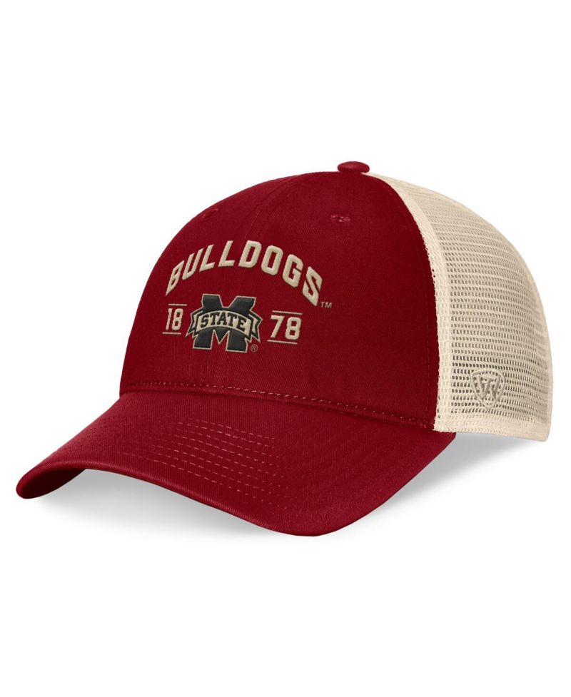 Men's Maroon Mississippi State Bulldogs Heritage Waylon Trucker Adjustable Hat