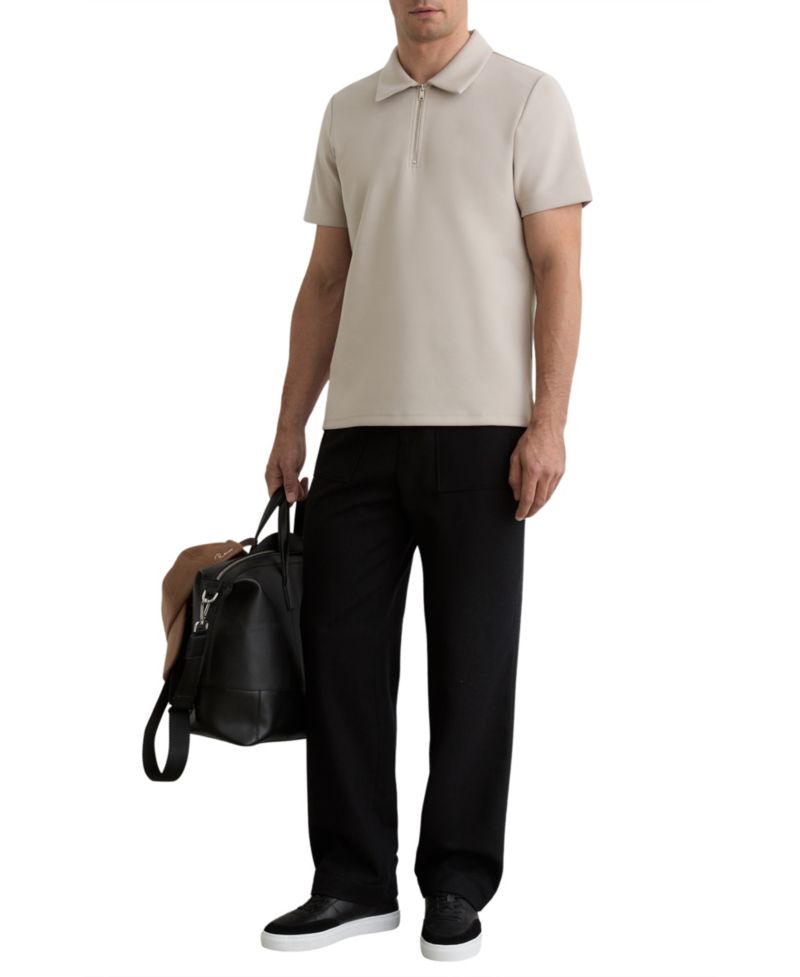 Men's Lord Premium Interlock Half-Zip Polo Shirt