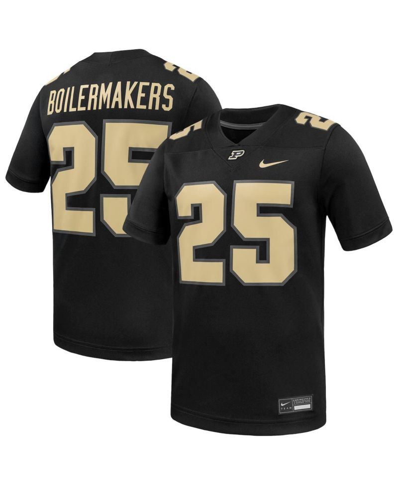 Men's 25 Black Purdue Boilermakers Untouchable Replica Game Jersey