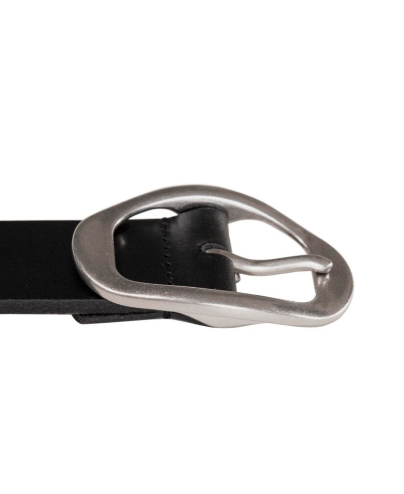 Women's Oval Center Bar Buckle Leather Belt