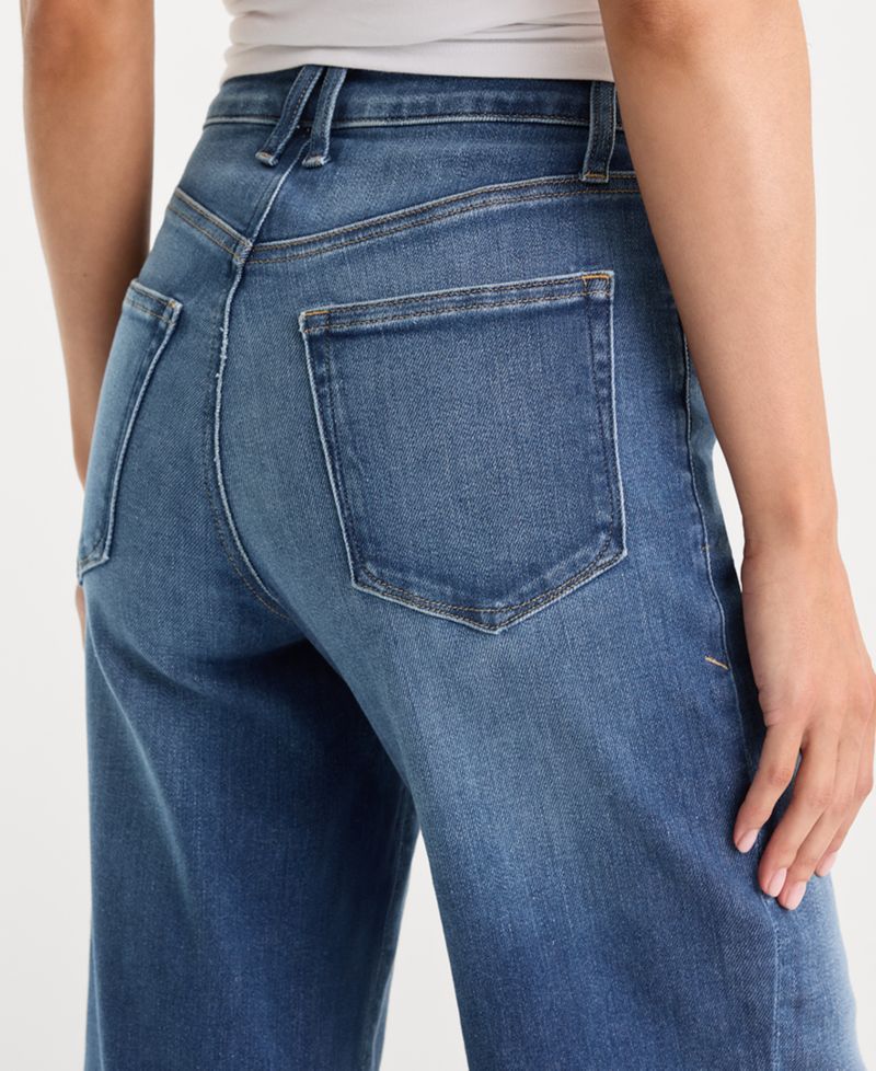 Women's Soft Tech Good Waist Palazzo Ankle Jeans