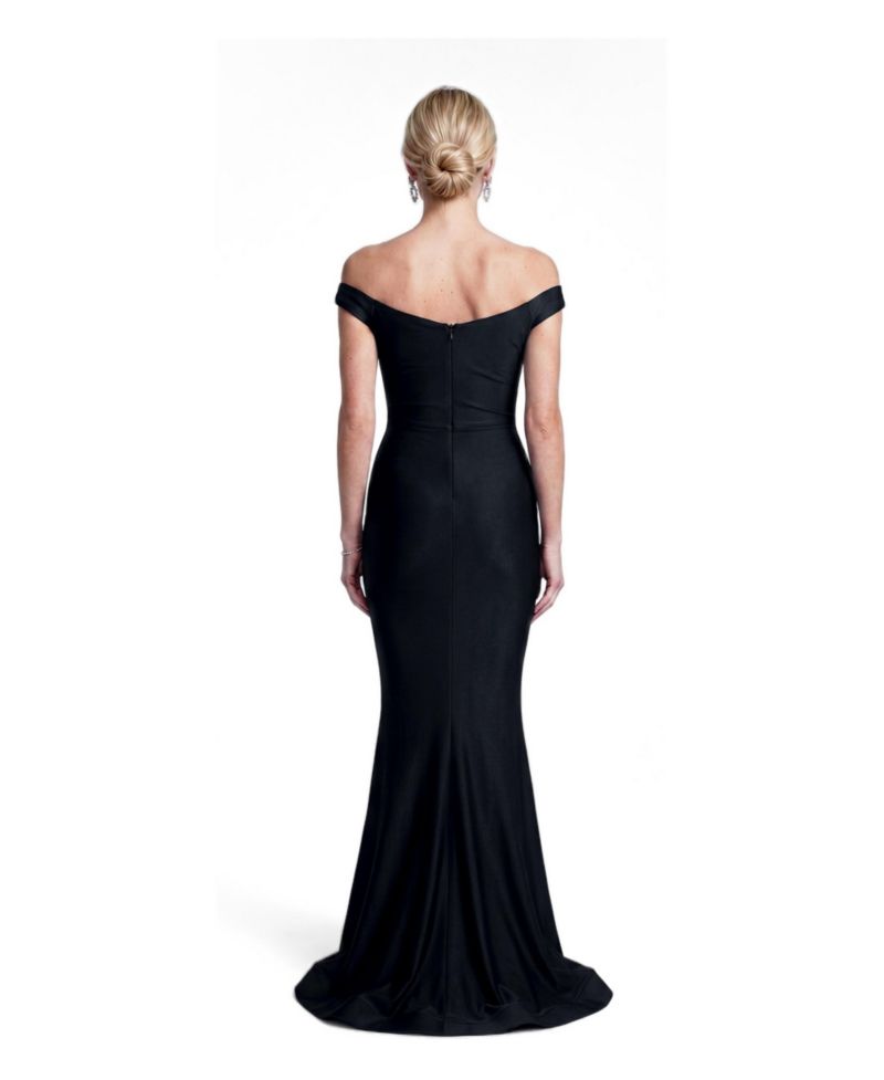 Women's Ruched Off-the-Shoulder Mermaid Gown