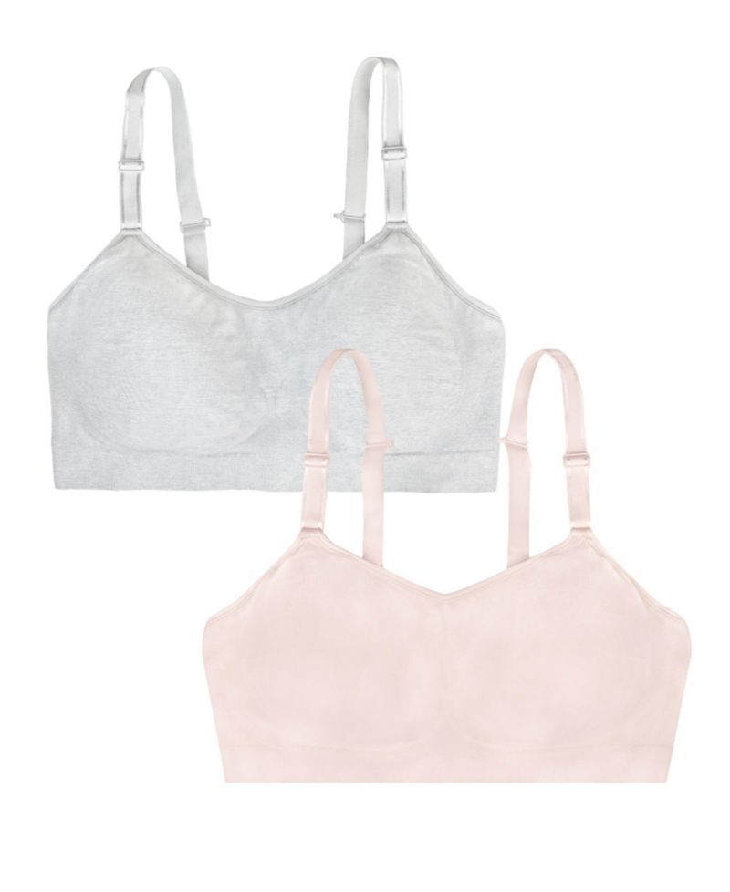 Women's 2-Pack Stretch Wireless Bra With Built in Pads