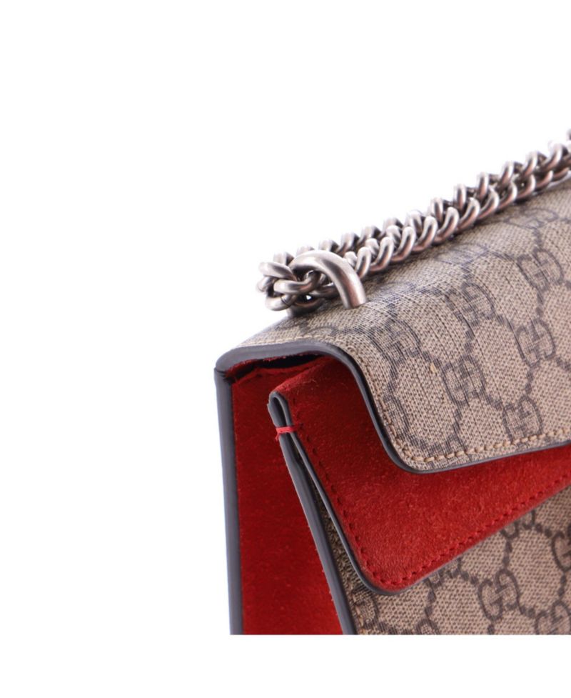 Small Dionysus Bag GG Coated Canvas with Crystal Embellished Metal