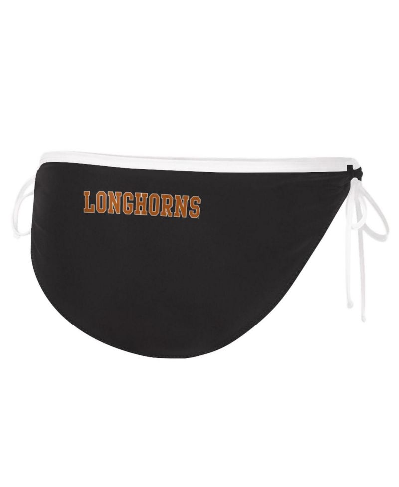 Women's Black Texas Longhorns Perfect Match Bikini Bottom
