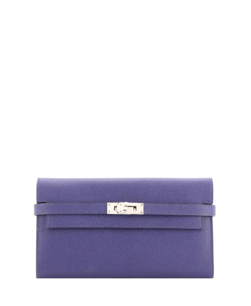 Pre-Owned Hermes Long Kelly Wallet Verso Epsom
