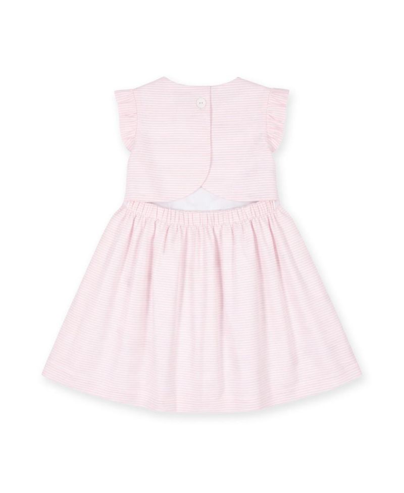 Little Girls Seersucker Dress with Cupcakes