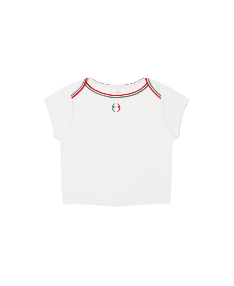 Women's Eredita Crop Boat Neck T-Shirt