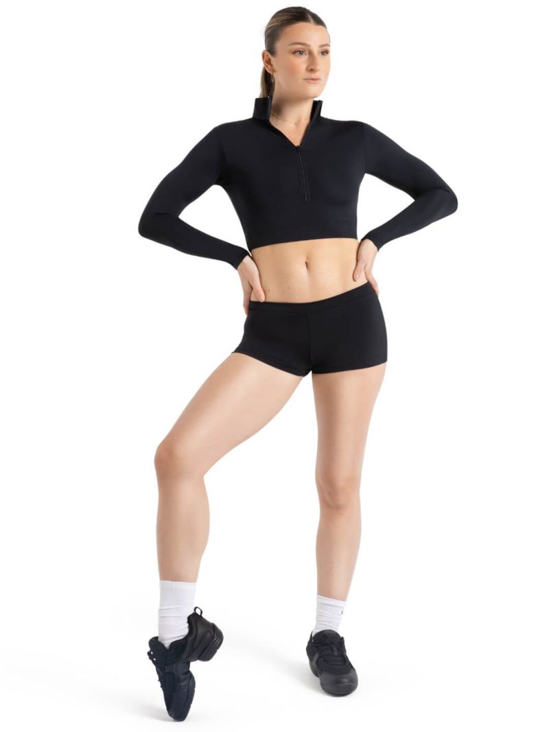 Plus Size Boy Cut Low Rise Shorts