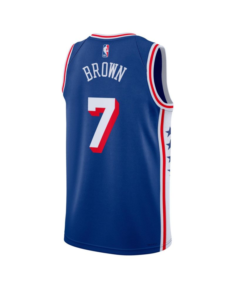 Men's and Women's Jaylen Brown Royal Philadelphia 76ers Swingman Jersey - Icon Edition