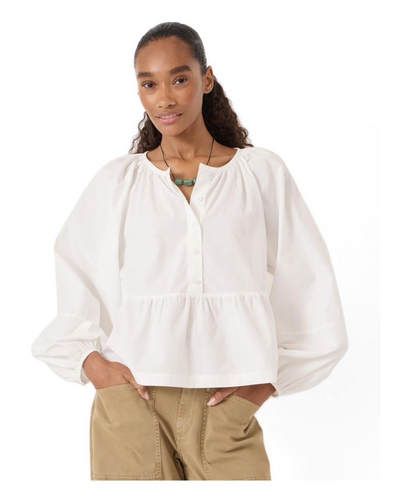 Women's Beck Cotton Peplum Blouse