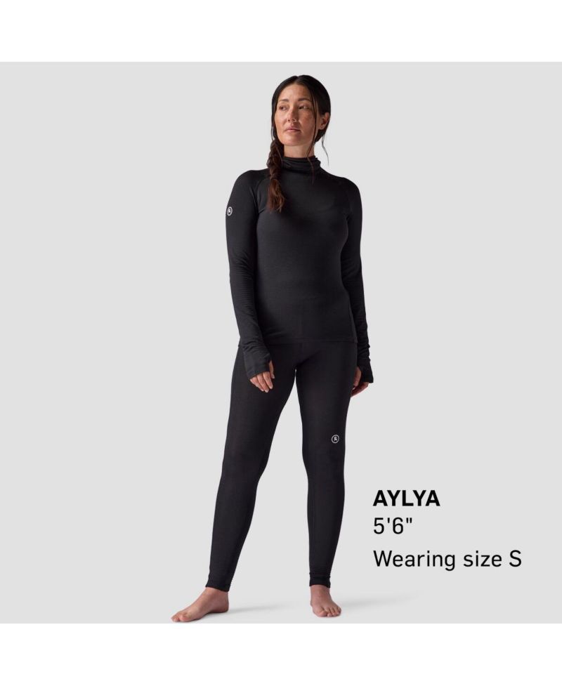 Women's BGA Pines Microgrid Ultra-Lt Baselayer Bottom Lightweight Long Underwear Bottoms