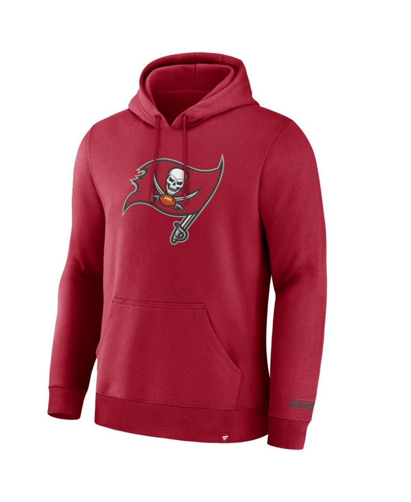 Men's Red Tampa Bay Buccaneers Legacy Fleece Pullover Hoodie