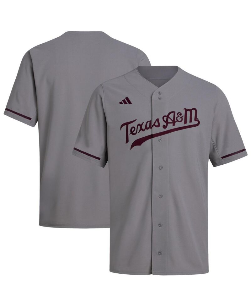 Men's Gray Texas A&M Aggies Replica Baseball Jersey
