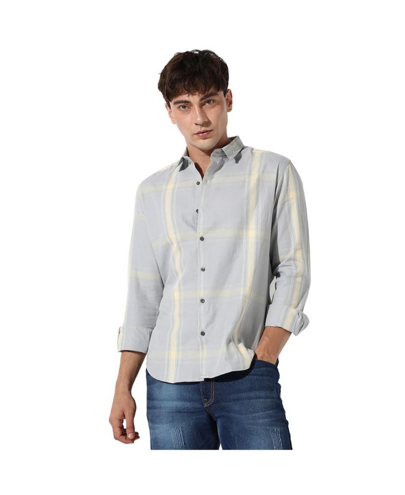 Men's Tartan Plaid Button Up Shirt