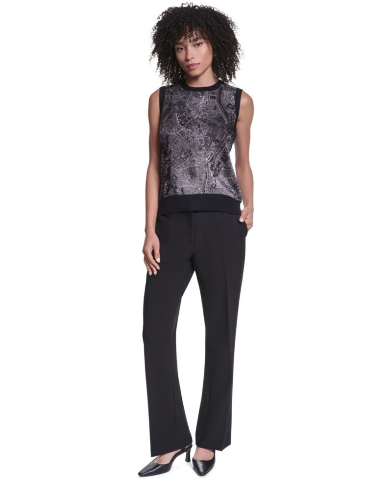 Women's Sleeveless Crewneck Sweater