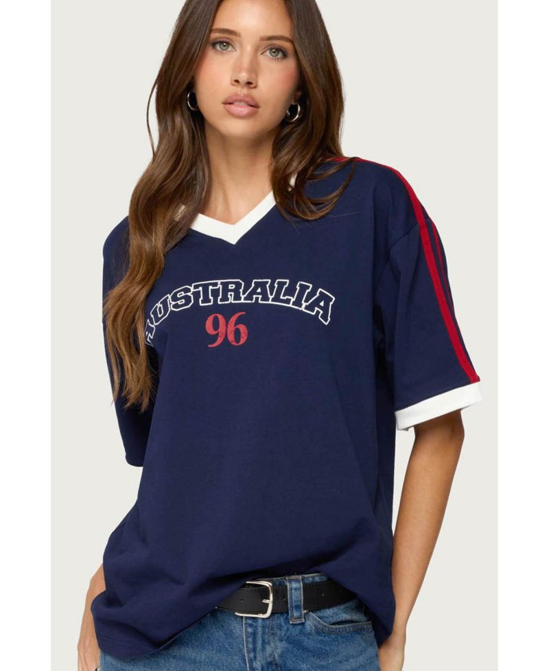 Women's Australia 96 Contrast Oversized T Shirt