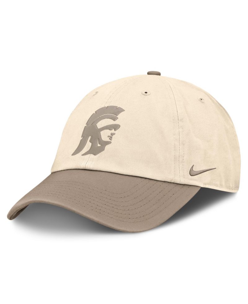 Men's Natural/Khaki USC Trojans Two-Tone Club Adjustable Hat