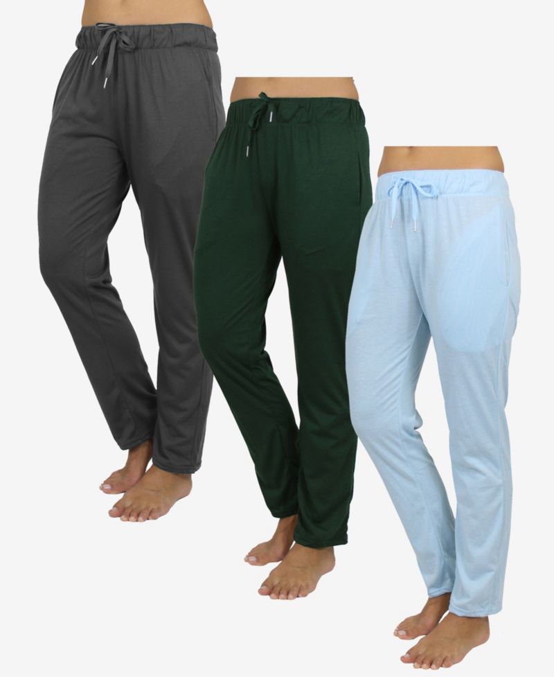 Women's Loose Fit Classic Lounge Pants, Pack of 3
