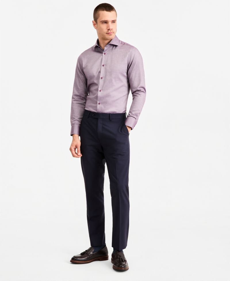 Ted Baker Men's Premium Non Iron Print Dress Shirt