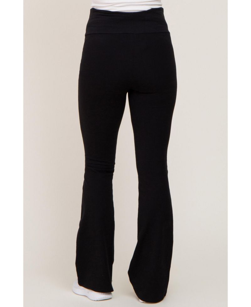 Women's Black Flared Leggings