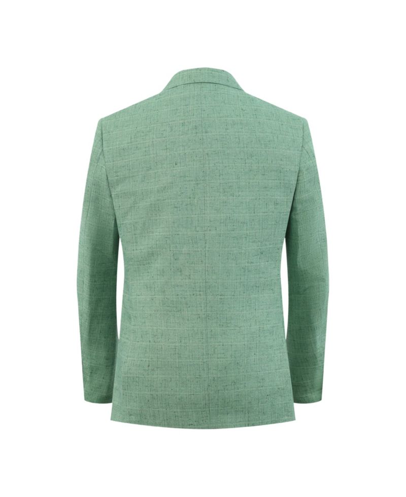 Boys Olive Slim Fit M&eacute;lange Jacket