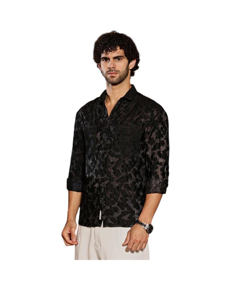 Men's Charcoal Grey Nimbus Dark-Tone Shirt