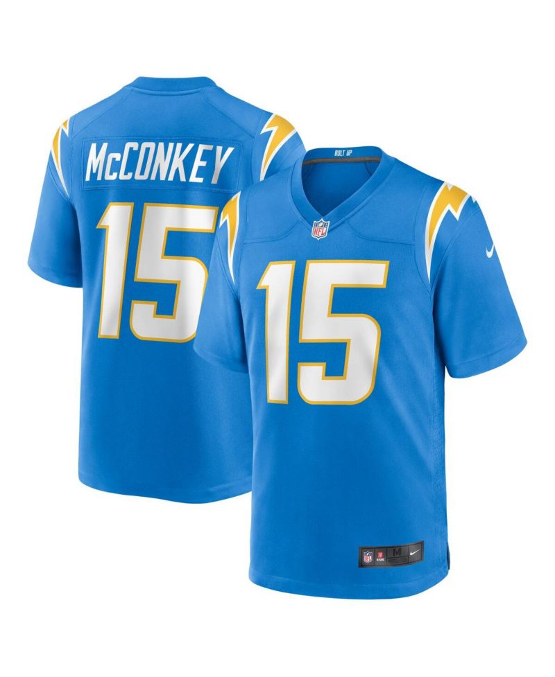 Men's Ladd McConkey Powder Blue Los Angeles Chargers Player Game Jersey