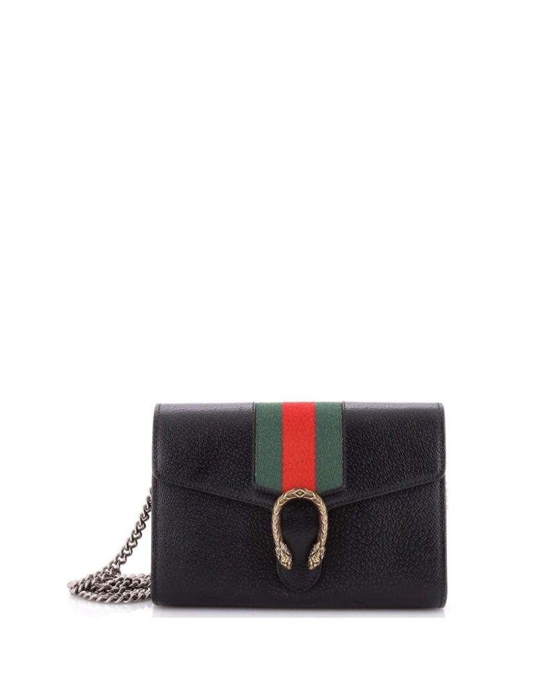 Small Dionysus Web Chain Wallet Leather