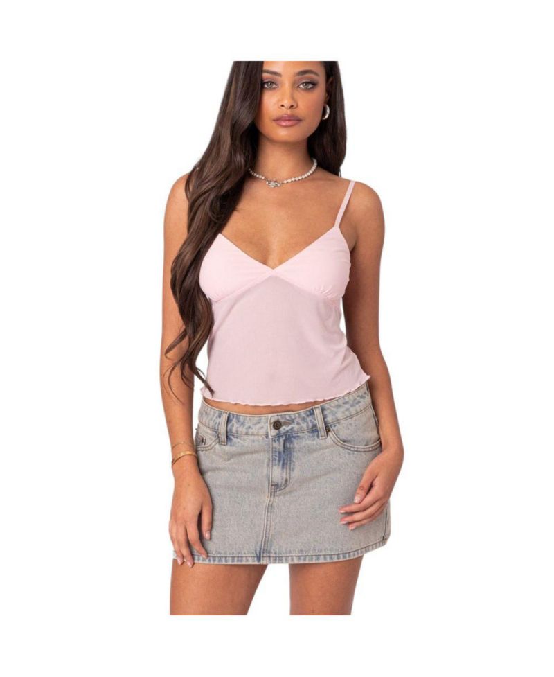 Women's Serafina sheer mesh tank top