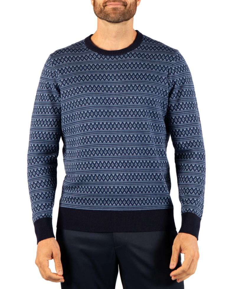 Men's Fairisle Crew Neck Sweater