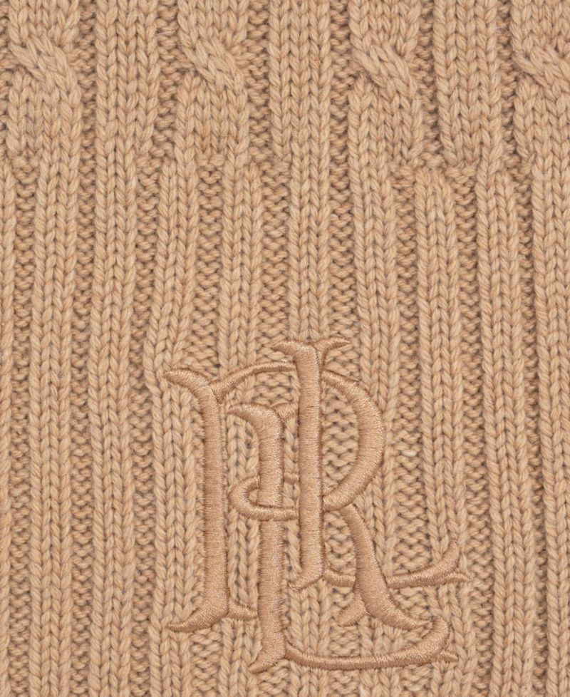 Core Cable Logo Knit Scarf