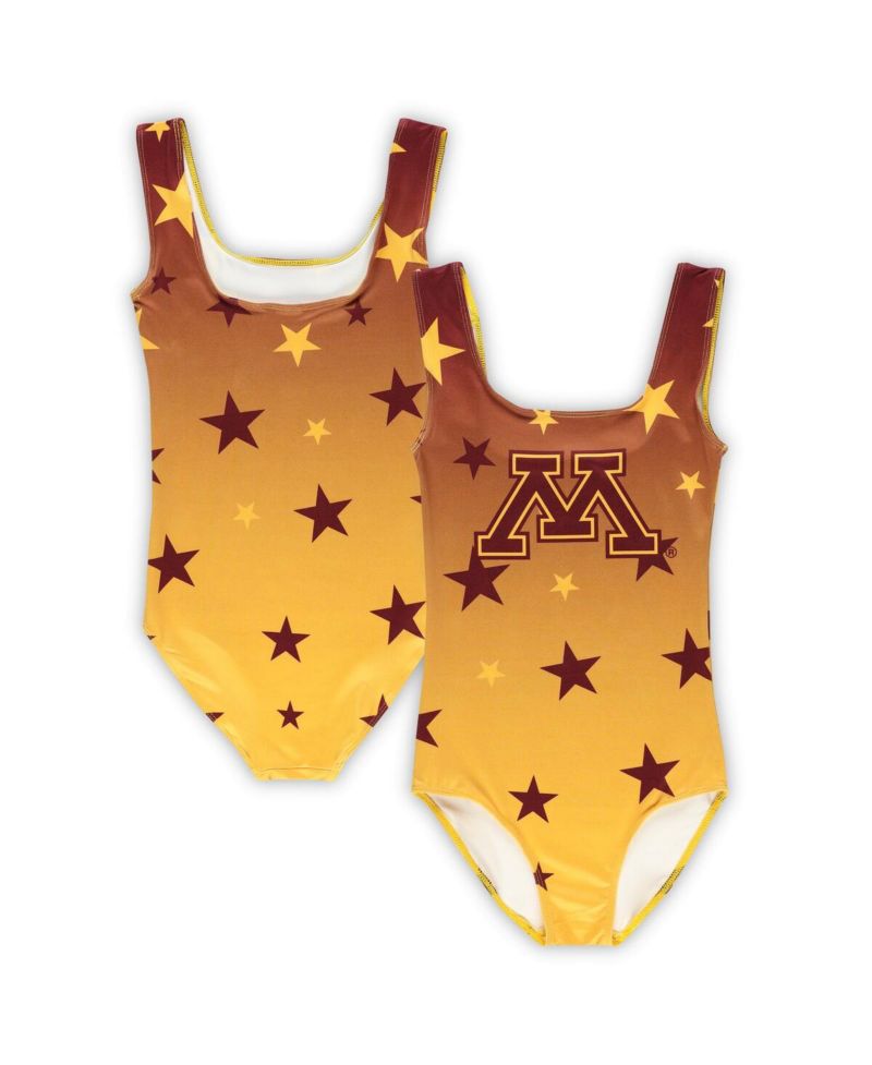 Big Boys and Girls Gold Minnesota Golden Gophers Dance Leotard
