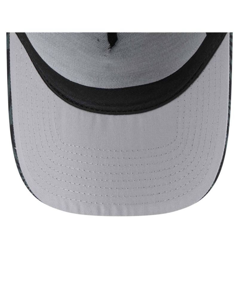 Men's Black Houston Astros 9FORTY A-Frame Trucker Adjustable Hat