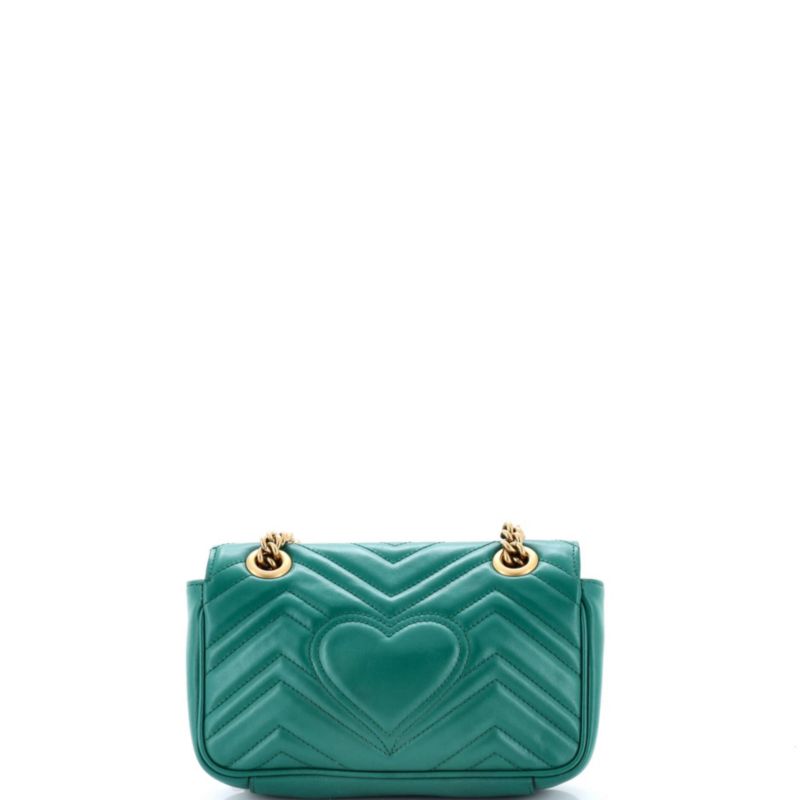 Mini GG Marmont Flap Bag Matelasse Leather