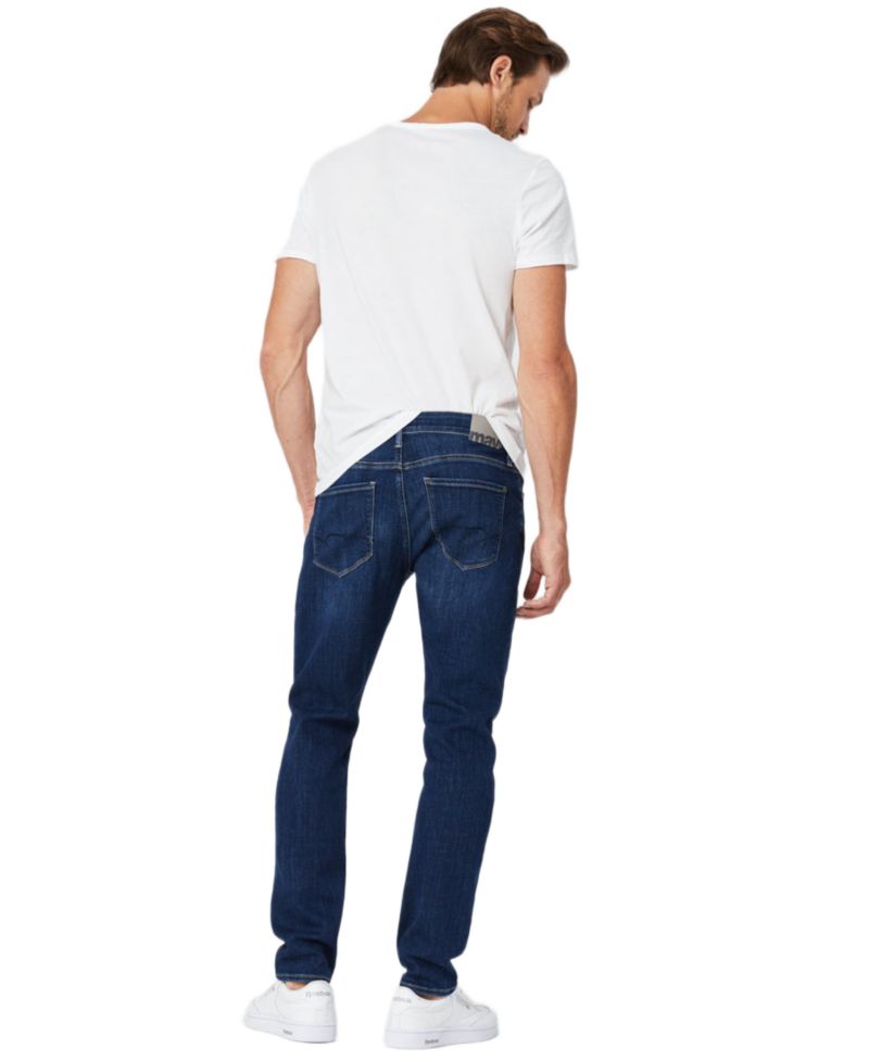 Men's Matt Straight-Leg Dark-Wash Relaxed-Fit Jeans